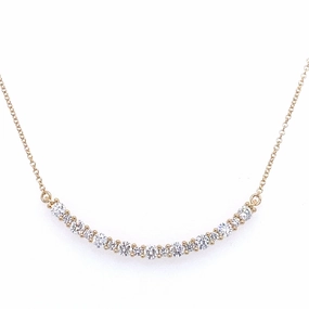 Diverse Fit Bremer Jewelry 18K Yellow Gold Round Shape Diamond Smile Pendant (.79ctw)