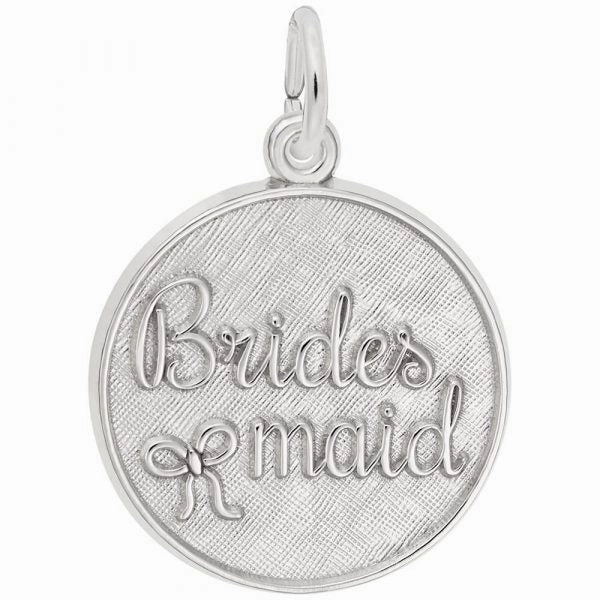 Bridesmaid Disc Charm Minimal Spark