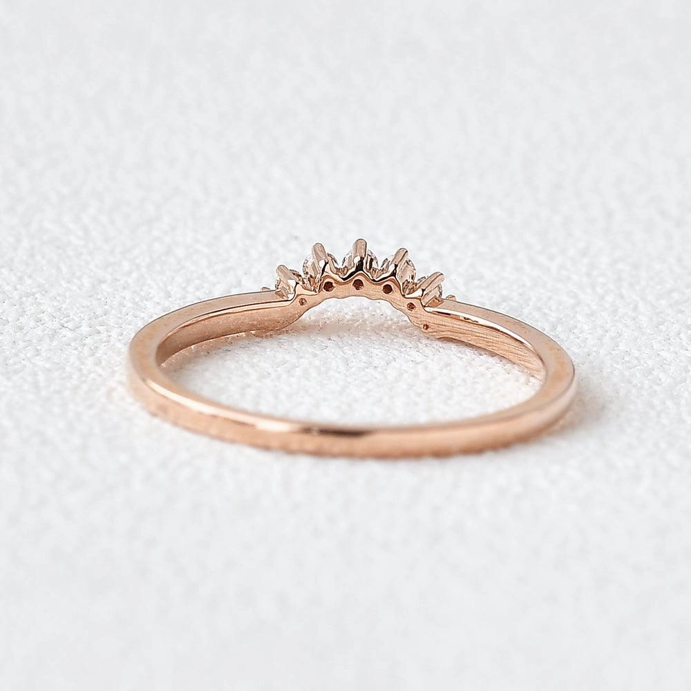 Moissanite Rose Gold Wedding Ring Daily Essentials