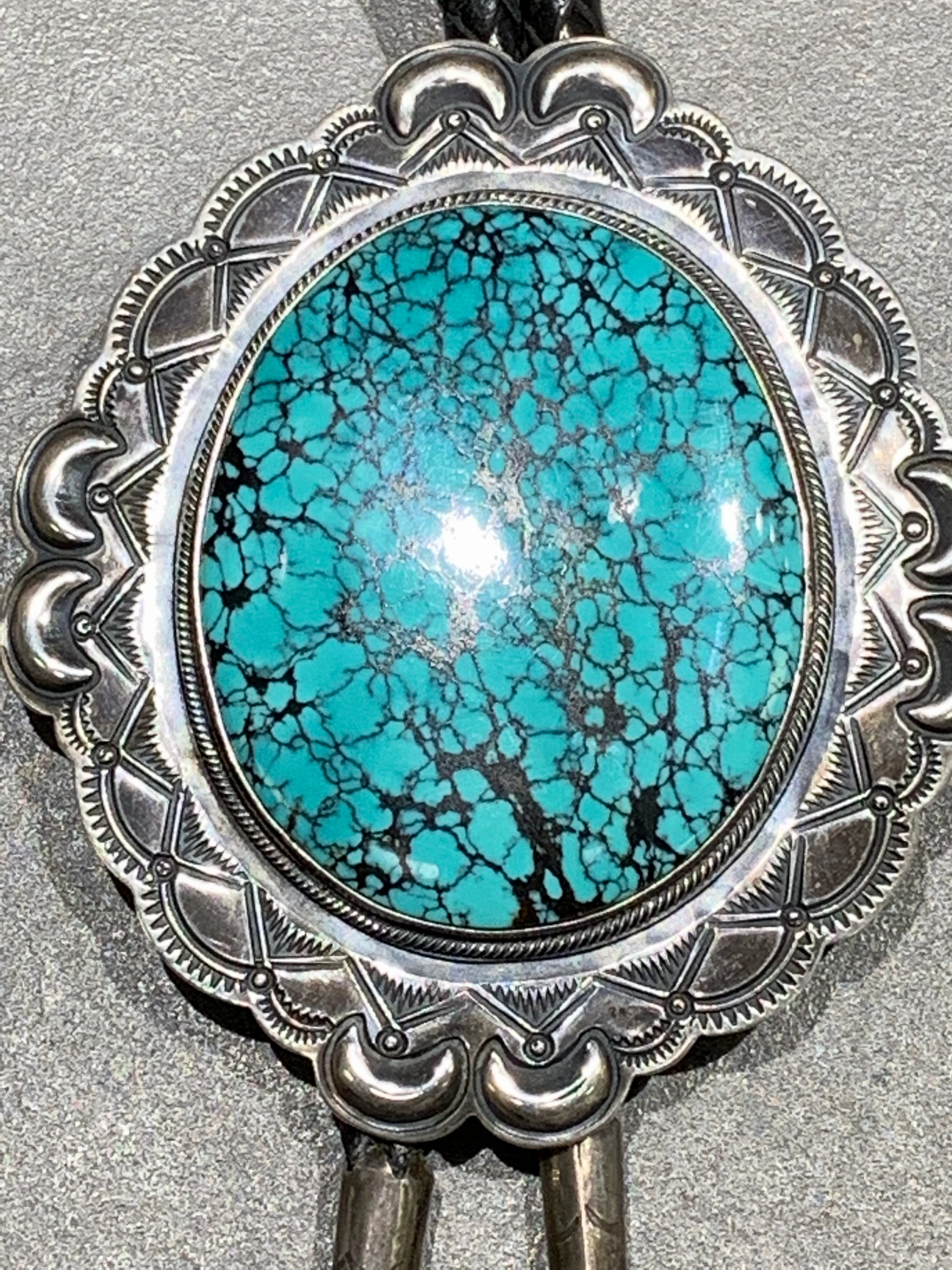 Sparkle Boost Outdoor Style Paul J. Begay Navajo Sterling Silver Turquoise Bolo