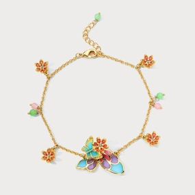 Butterfly Charm Bracelet Unique Piece