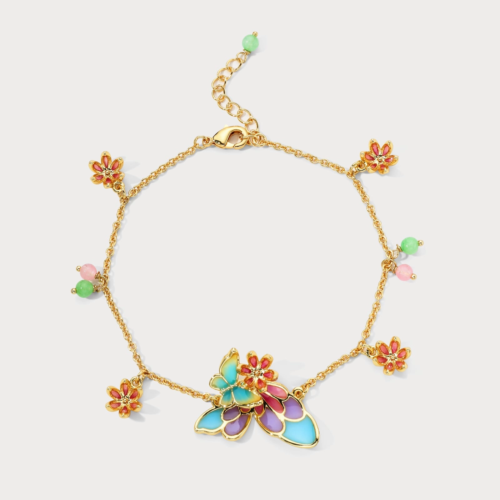 Butterfly Charm Bracelet Unique Piece