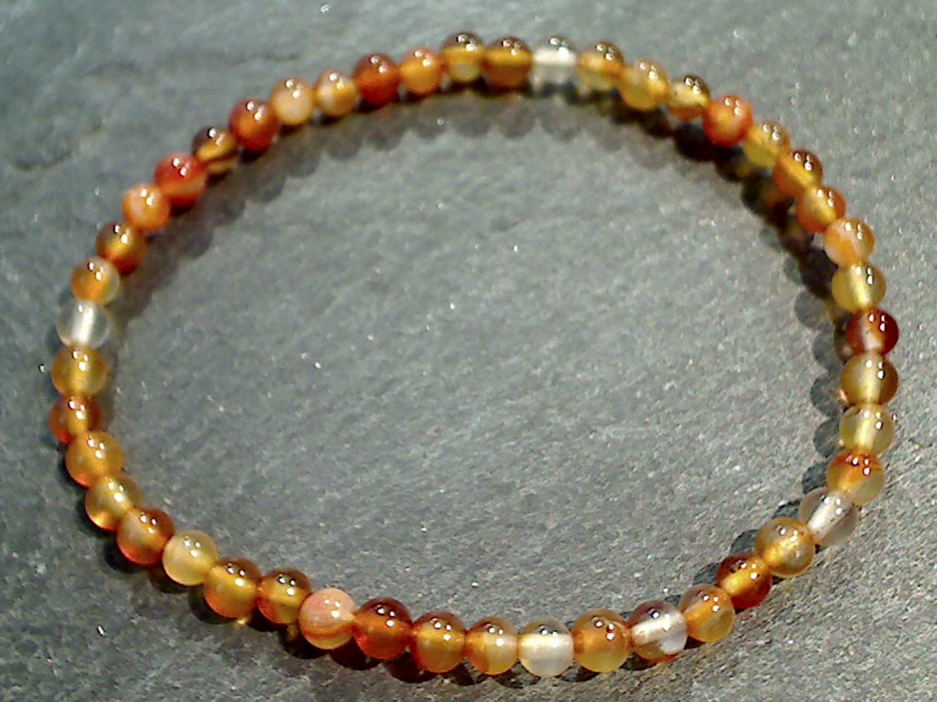 Personalized Touch Carnelian 4MM Stretch Bracelet