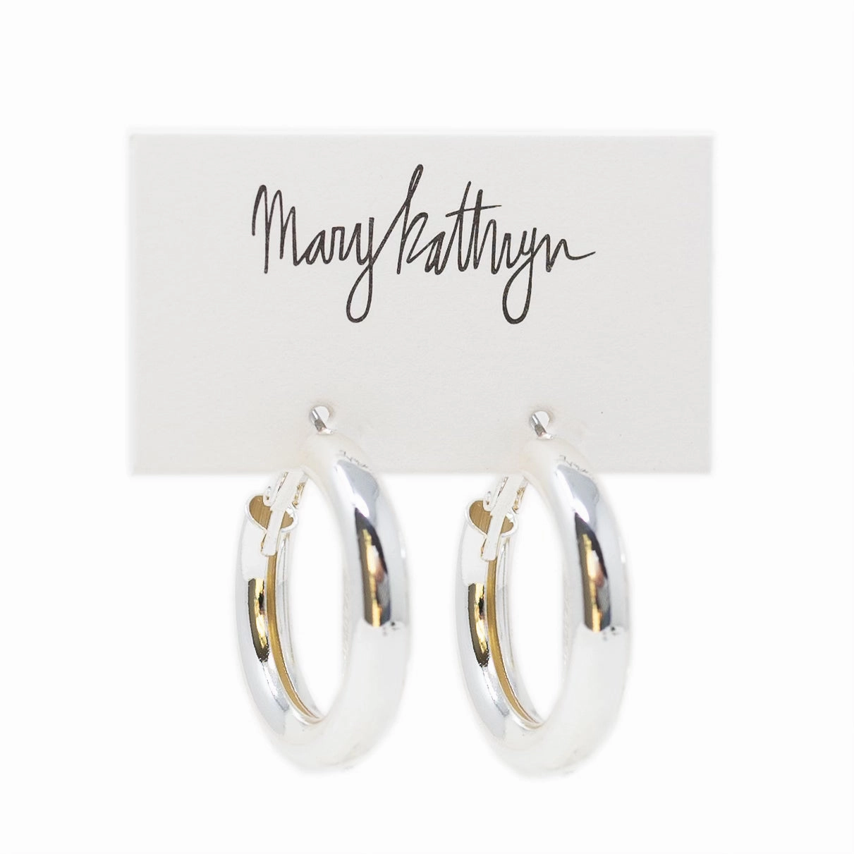 Tube Hoops Stylish Look Heart-Shaped Item