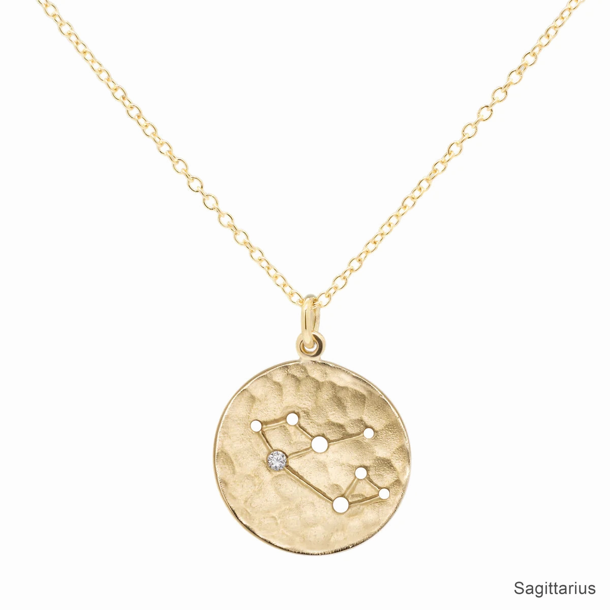 Celestial Sign Necklaces - 18k Gold   Diamond Casual Present spring look