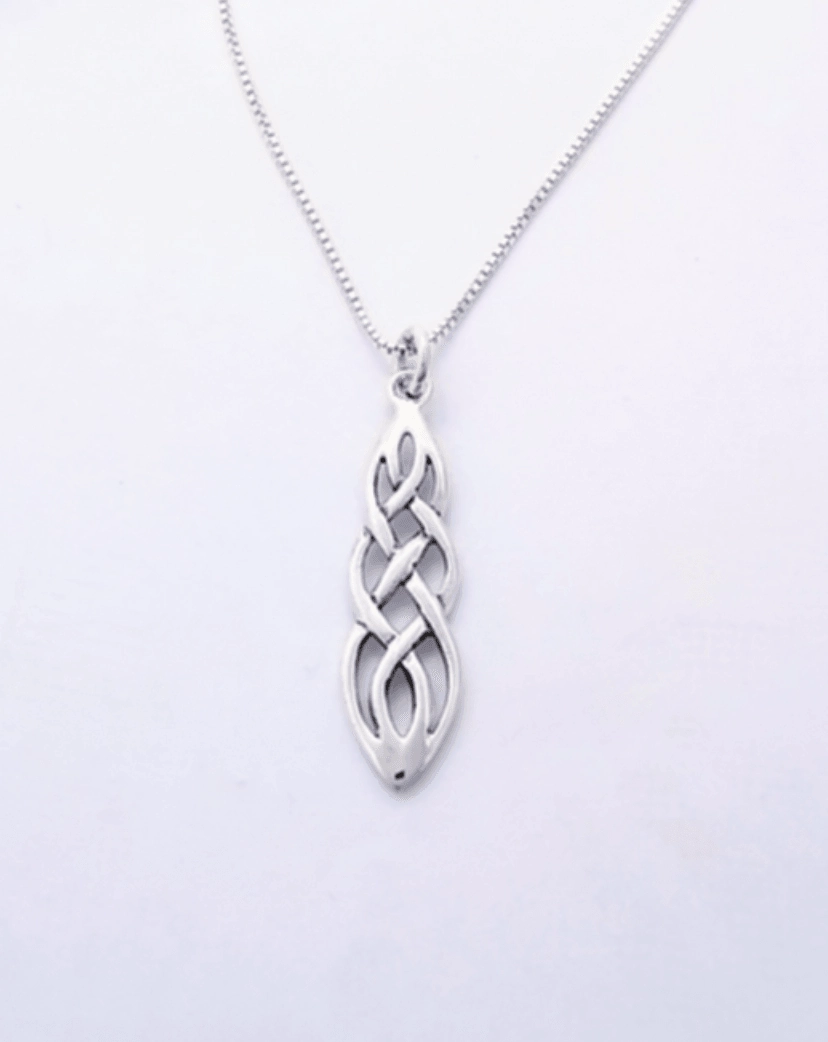 Celtic Knot Sterling Silver Pendant Everyday Highlight Formal Vibe