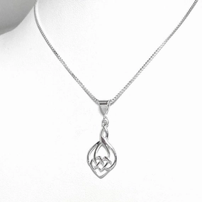Celtic Knot Sterling Silver Pendant Modern Style