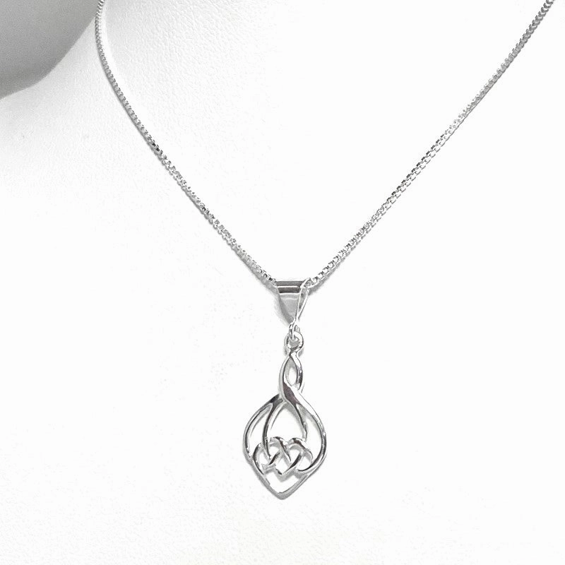 Celtic Knot Sterling Silver Pendant Modern Style