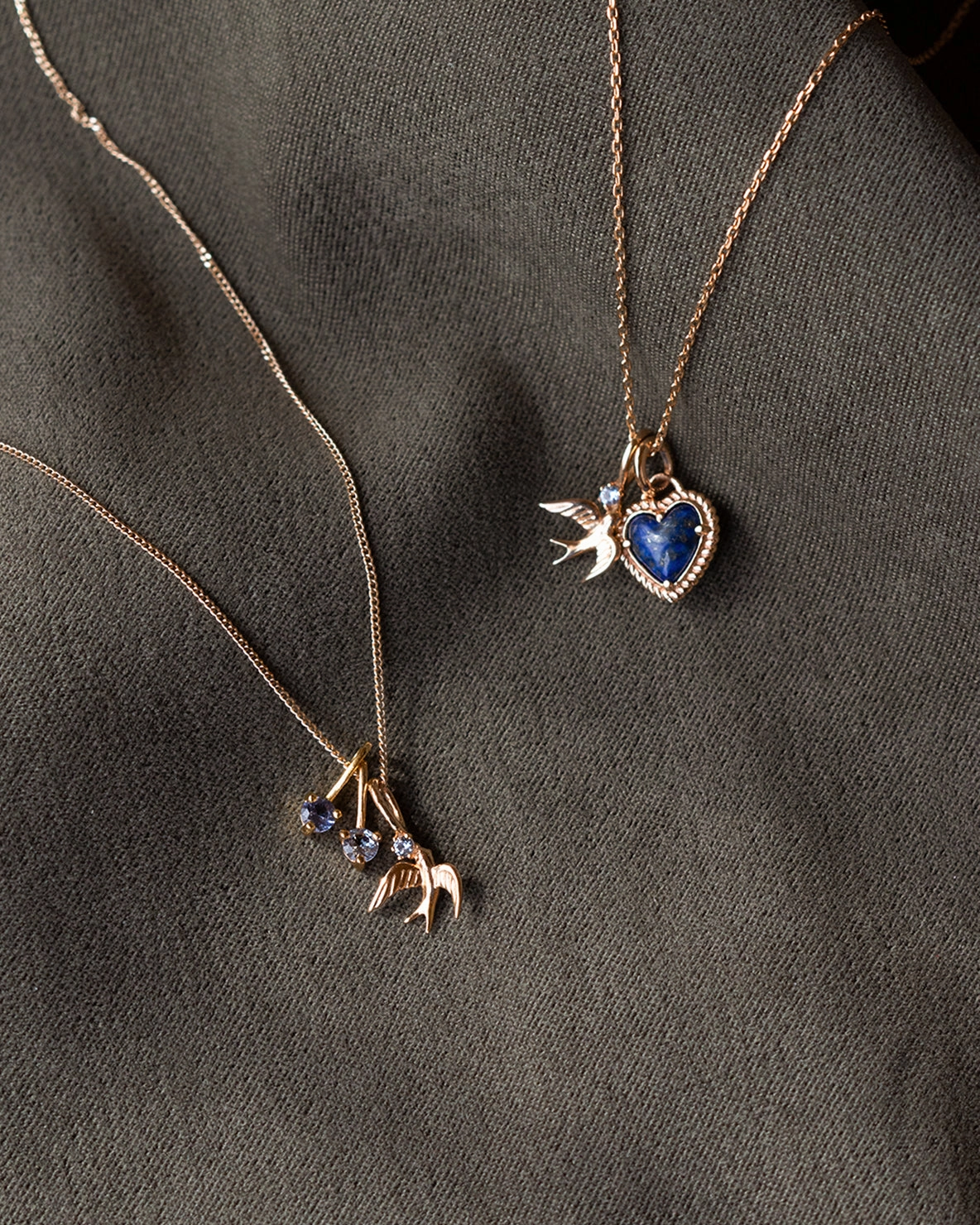 Solid Gold Swallow Charm Office Wear Fashion Sparkle