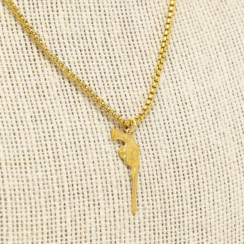 Gunpowder   Lead Pistol Necklace Ideal gift