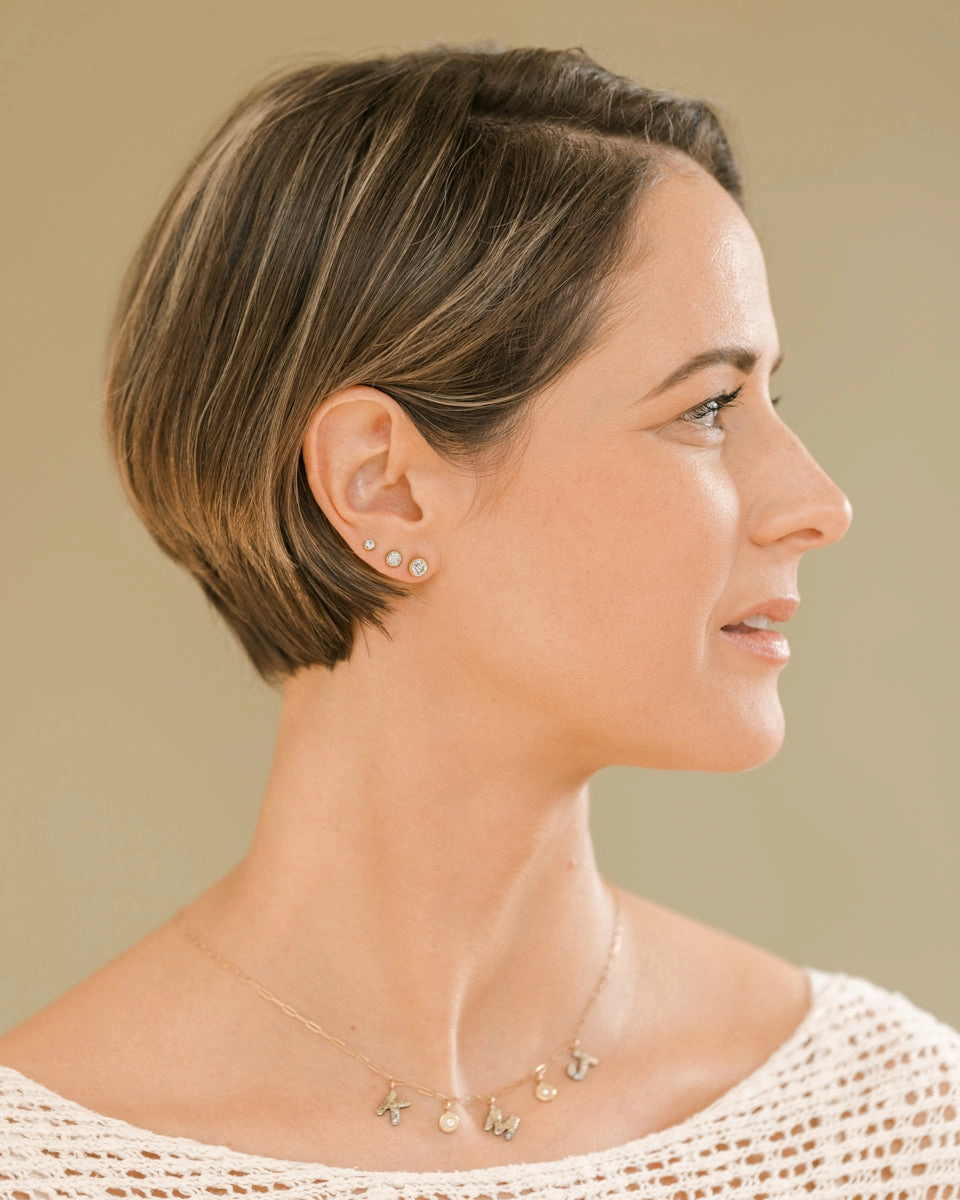 Radiance Diamond Studs - 18k Gold, Oxidized Silver   Reclaimed Diamonds Brilliant Must-Have Attractive Choice