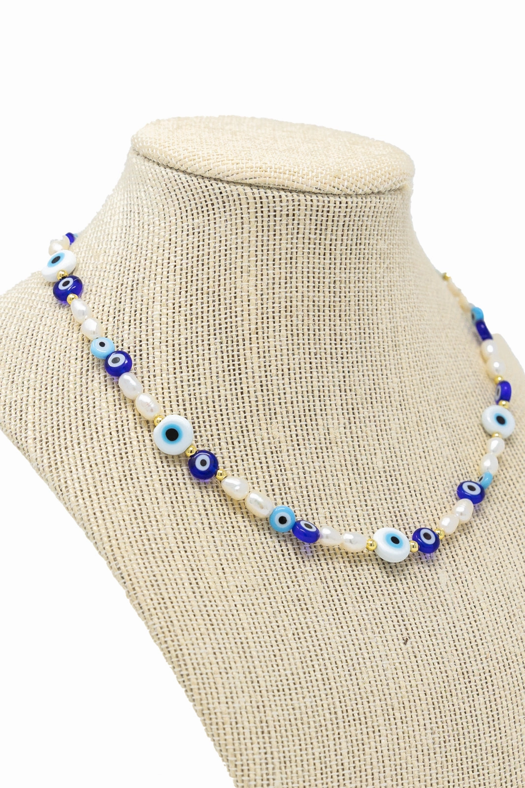 All Eyes On Me Evil Eye Necklace Simple Accent Divine Adornment