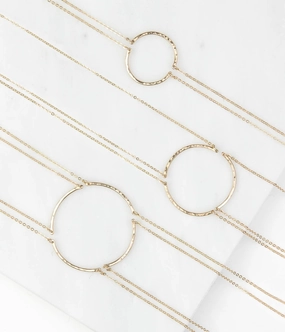 High Style Vibrant Shine Look Endless Circle Friendship Necklace Sets