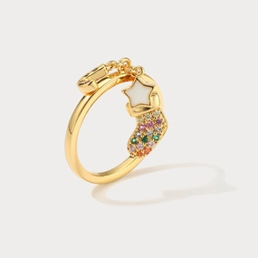 Elite Choice Christmas Sock & Candy Cane Ring