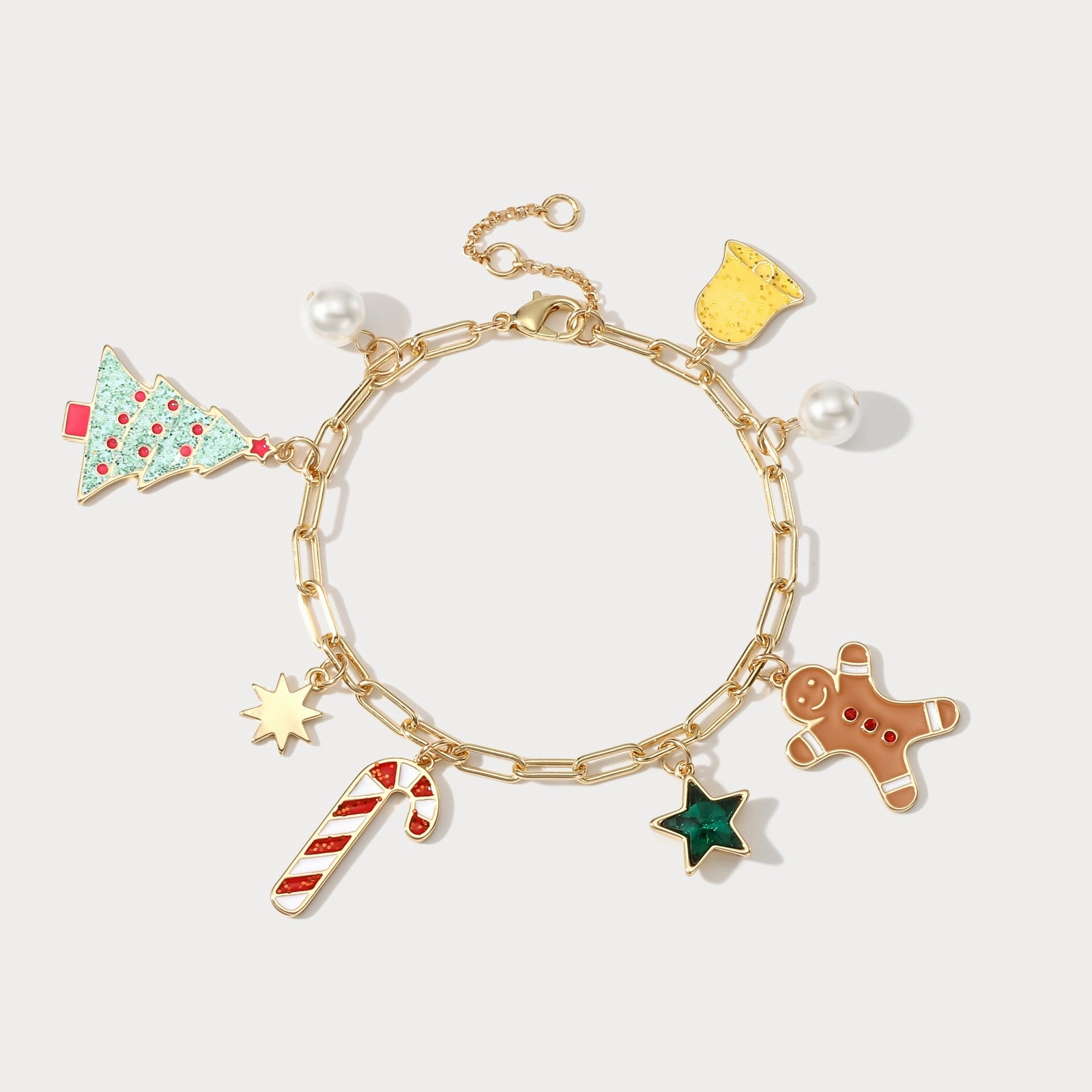 Christmas Tree Gingerbread Man Bracelet Inspirational Quotes Eye-Catching Designs
