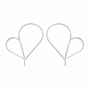 Tall Amora Hoops - Sterling Silver Decorative Accent