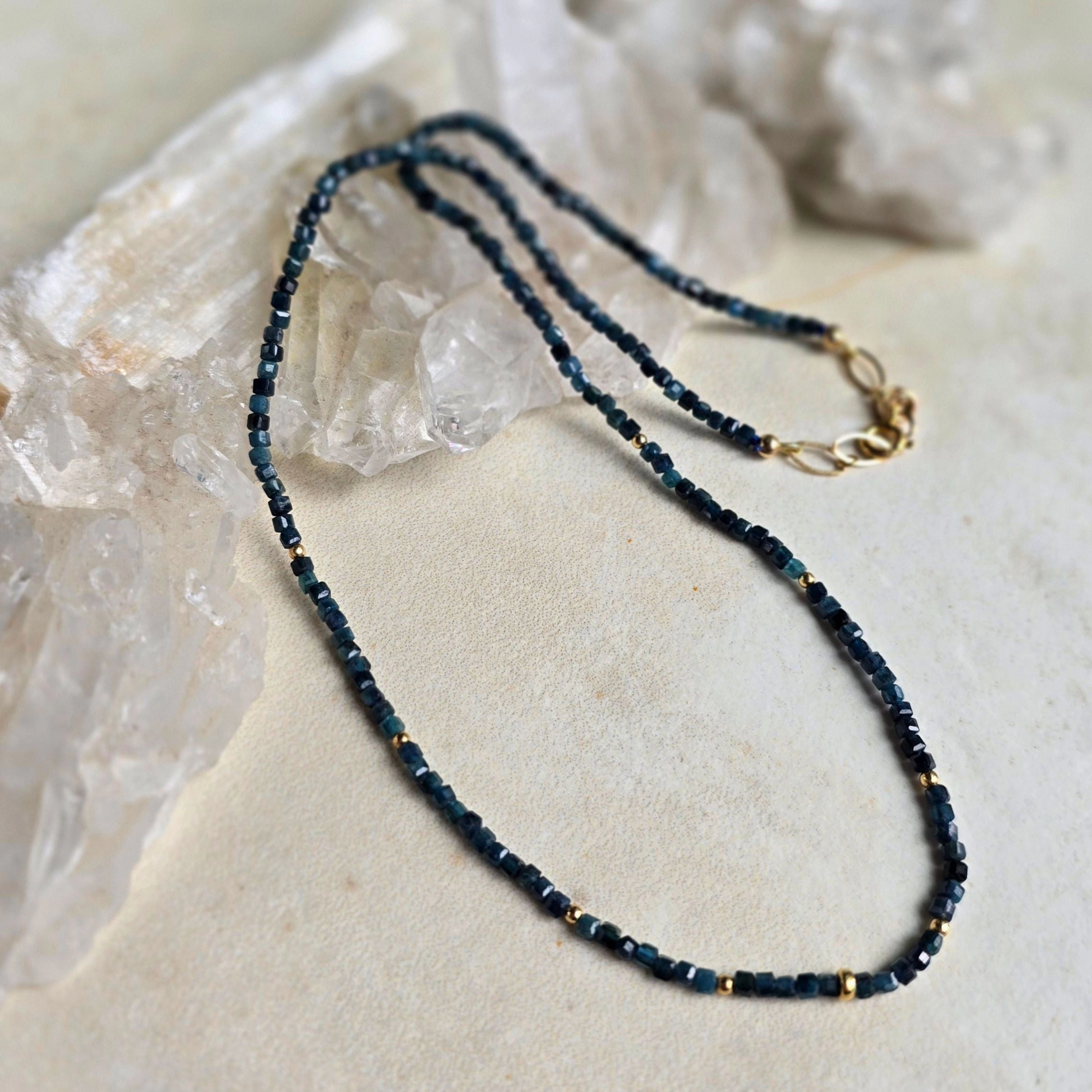 Daily Casual Blue Tourmaline Necklace