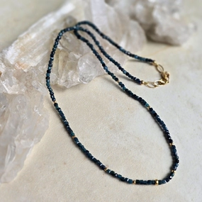 Daily Casual Blue Tourmaline Necklace