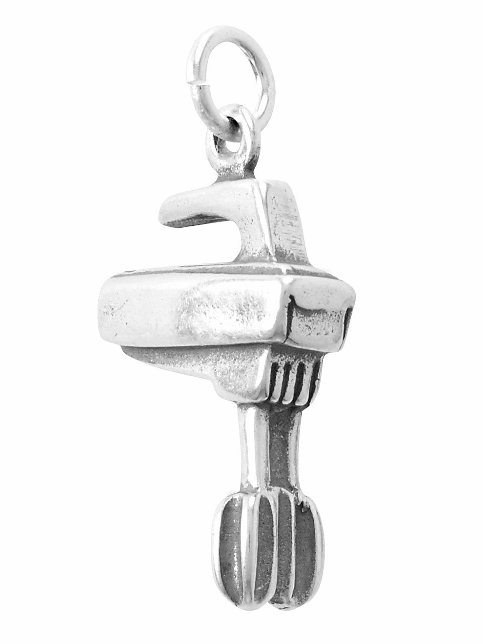 Hand Mixer Cooking Utensil Kitchen Charm Sterling Silver Night Detail