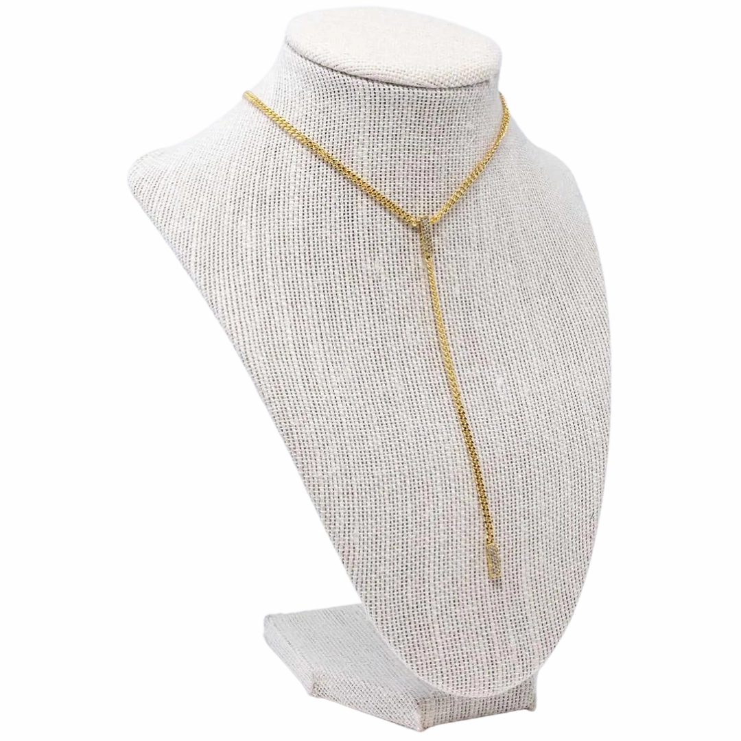 For Luck Juju Pave Lariat *gold   silver*