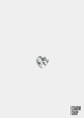 Crystal Clear Heart Accent Stone Locket Charm (2 stones) Allure Edge