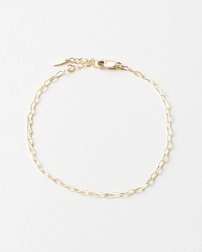 Sophisticated Sparkle Custom Shine Design Mini Paperclip Chain Bracelet