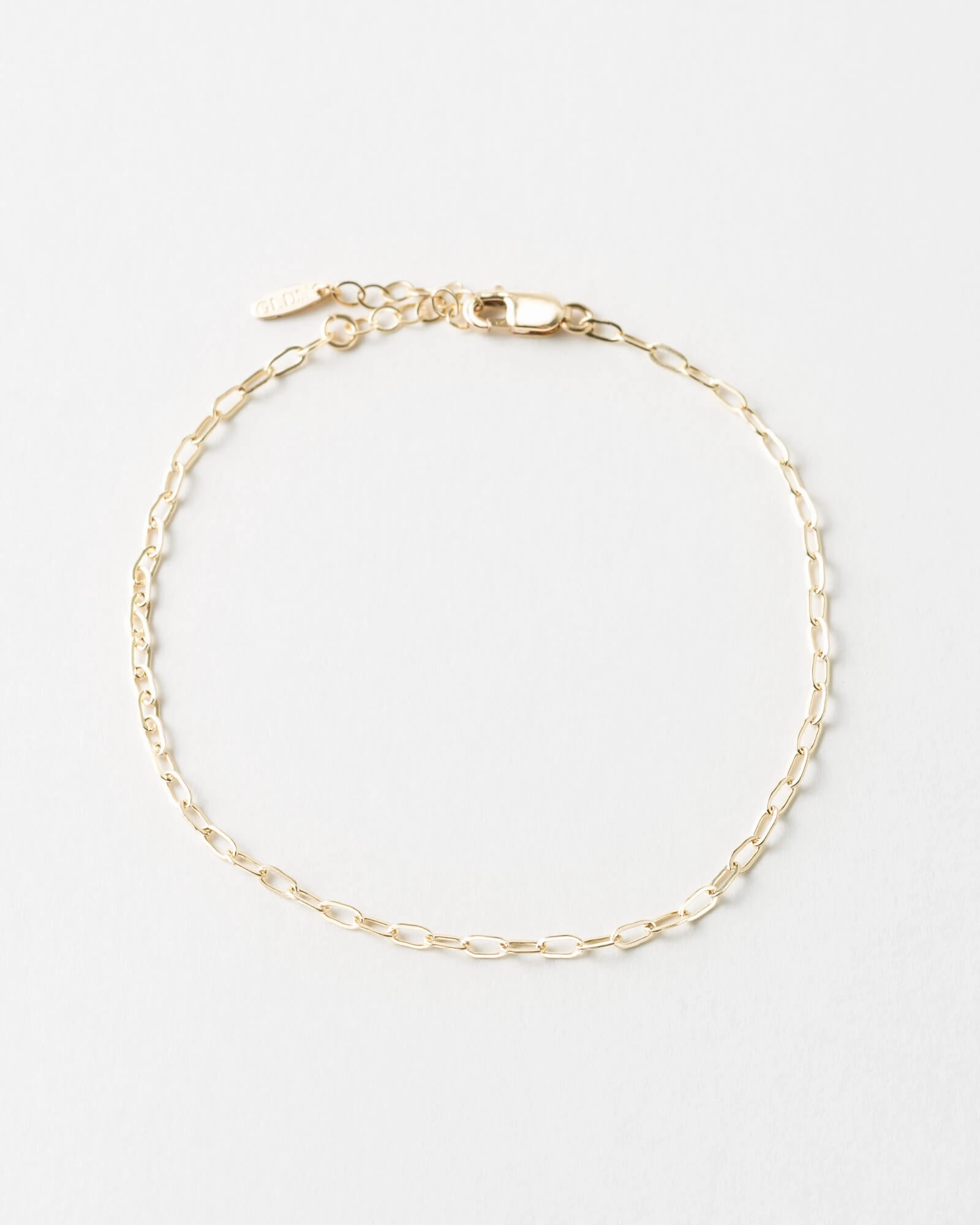 Sophisticated Sparkle Custom Shine Design Mini Paperclip Chain Bracelet