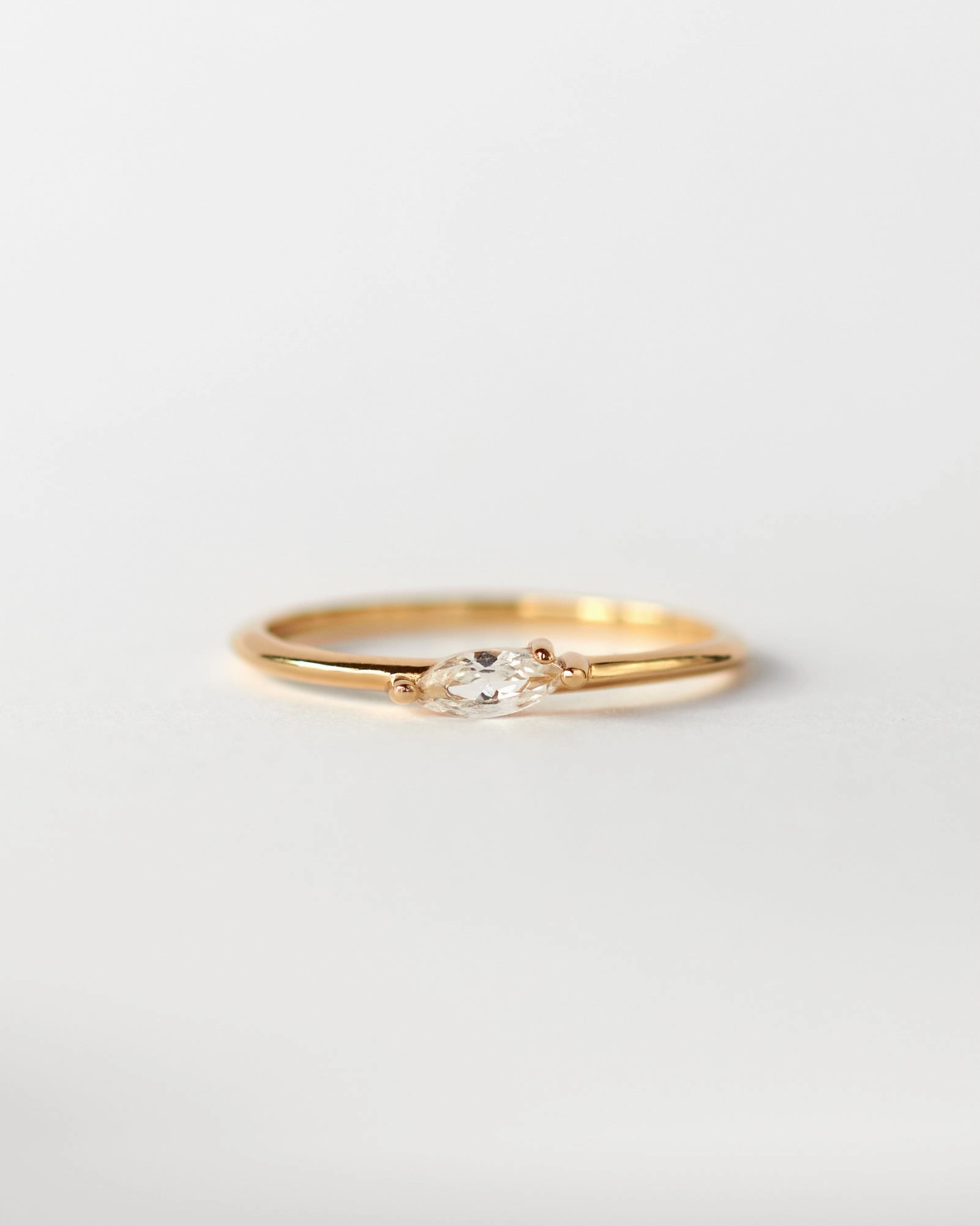 White Sapphire Leaflet Ring party accessory