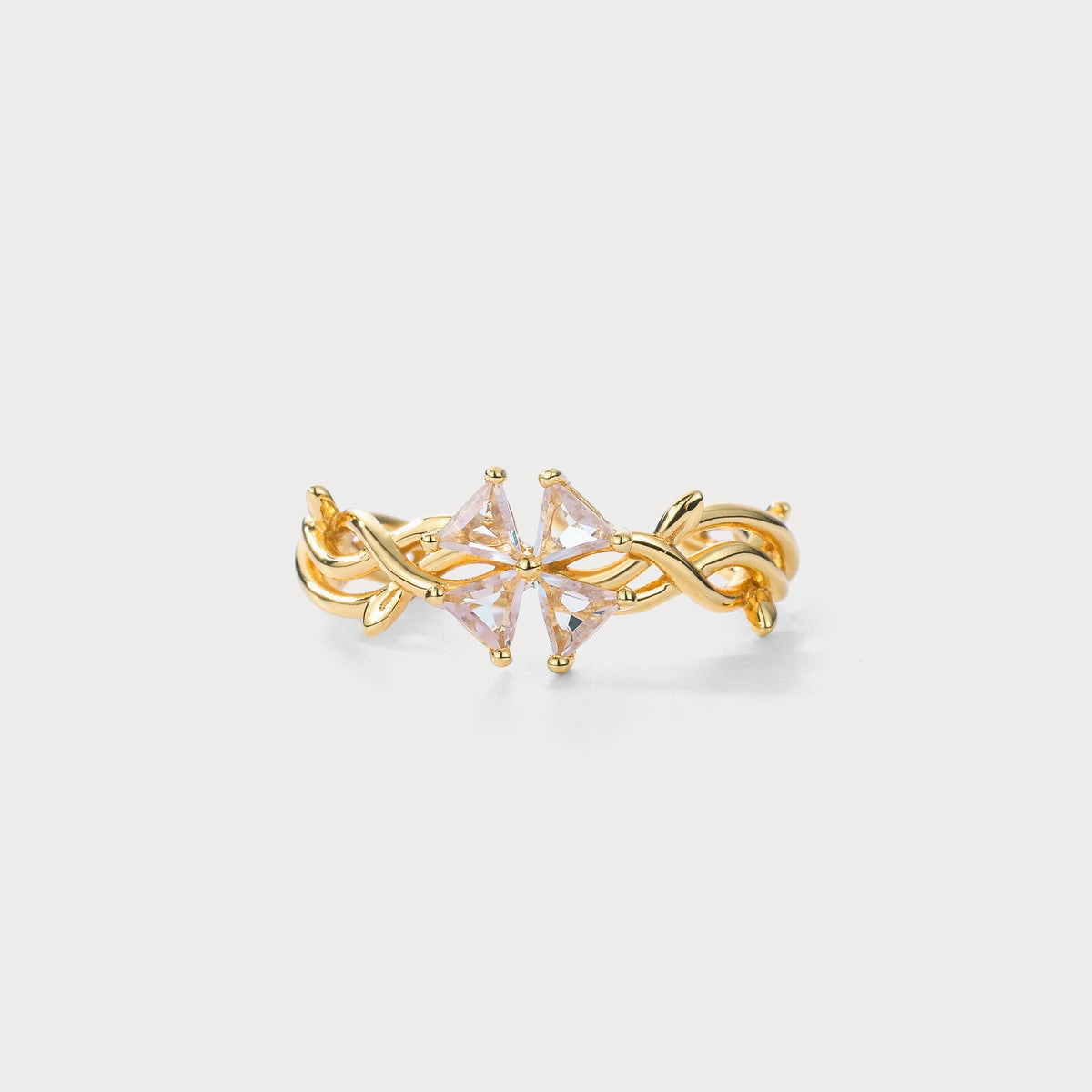 Designer Design Clover Ring