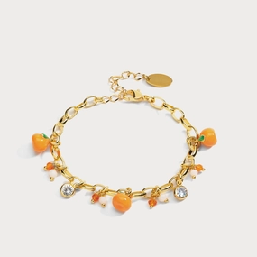 Broad Combinations Exquisite Touch Orange Bracelet