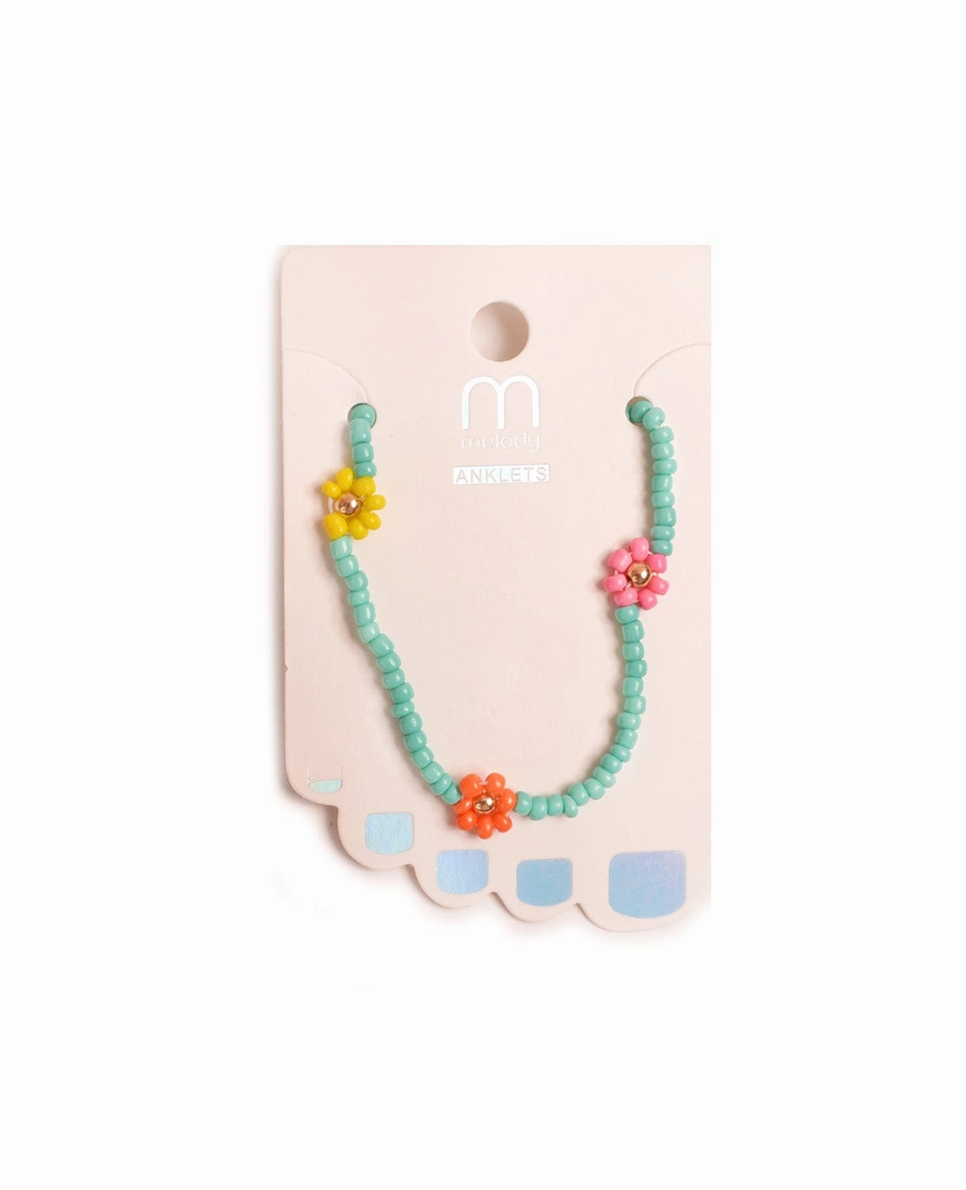 Rare finds Almost Gone Colorful Flowers Ankle Bracelet