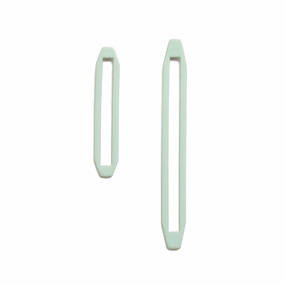 Dainty Accent Asymmetrical Long Link Posts - Moss