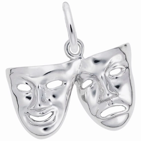 Comedy & Tragedy Masks Charm Effortless Glimmer