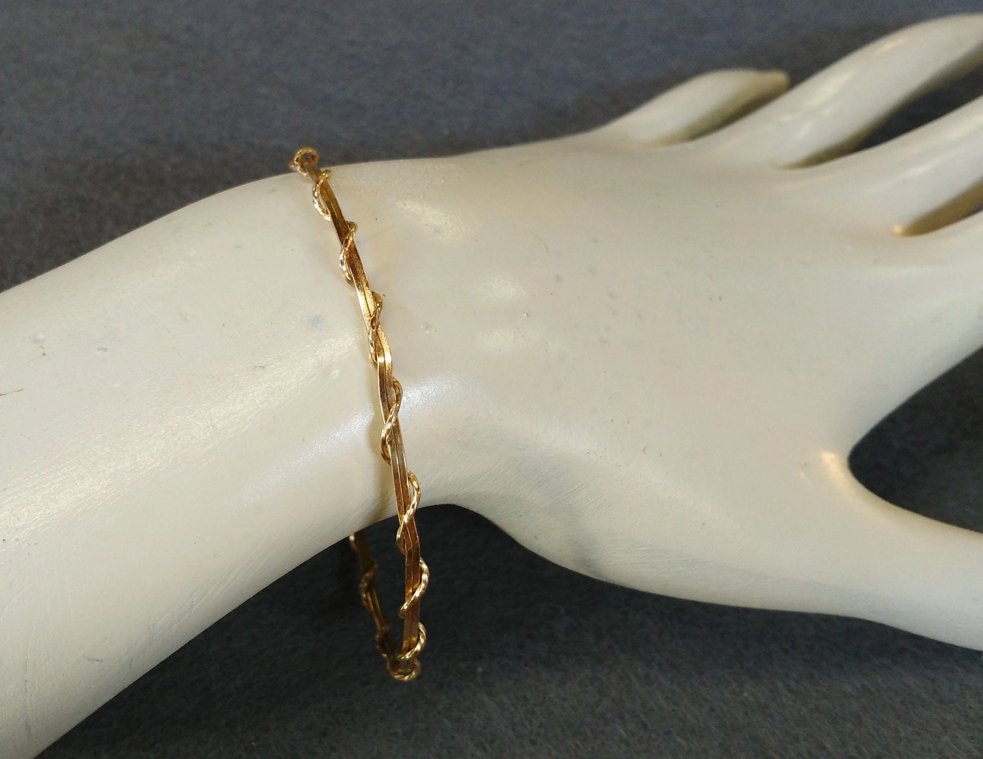 14kt Gold Filled Thin Stackable Wire Wrapped Bangle Bracelet  SSwa Ongoing Composites Artistic expression