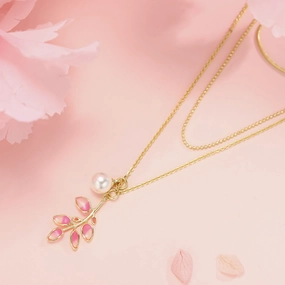 Exquisite Style Perfect Design Sakura Pearl Necklace