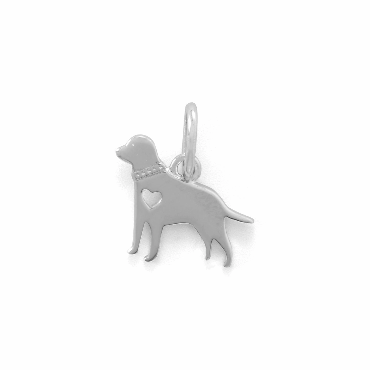 Darling Dog Charm - Sterling Silver with Rhodium Plate - Nontarnish Fashion Pulse