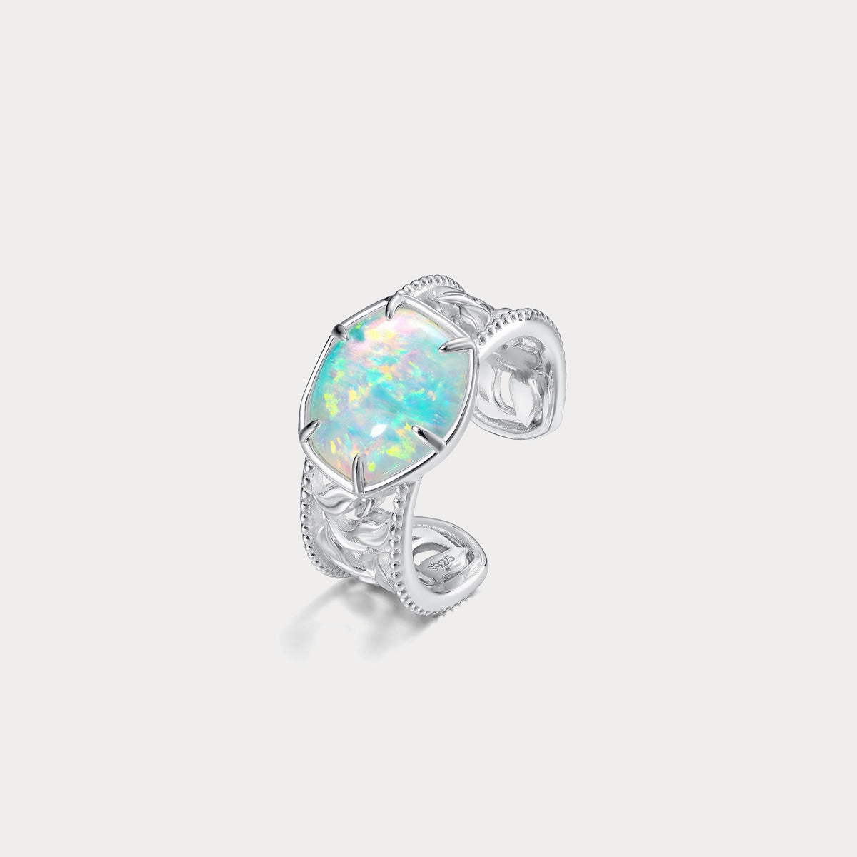 Forward Thinking Understated Spark Silver Opal Ring