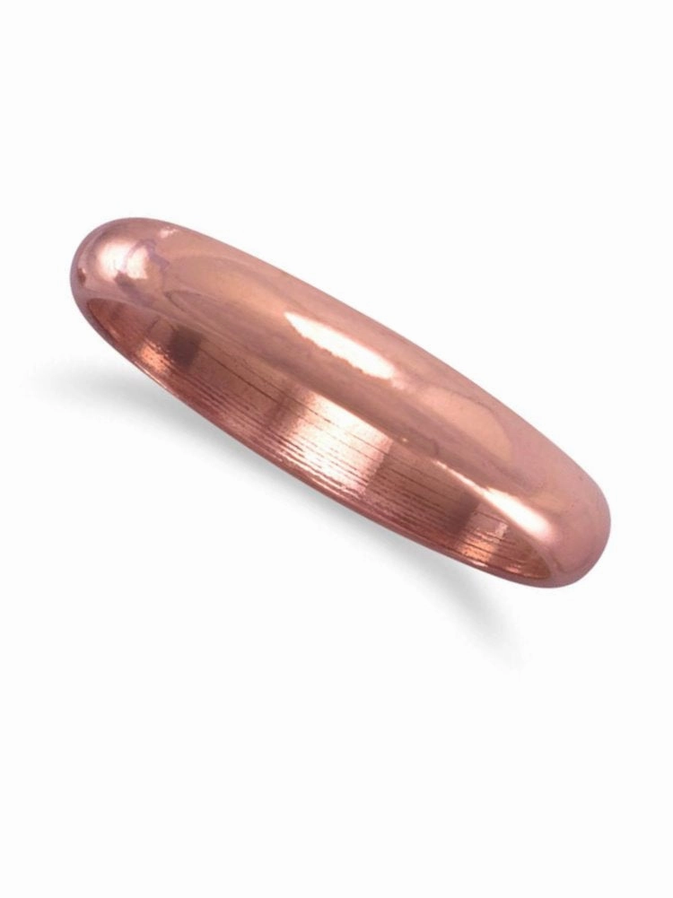 Copper Band ring 3mm Made in the USA All Occasions