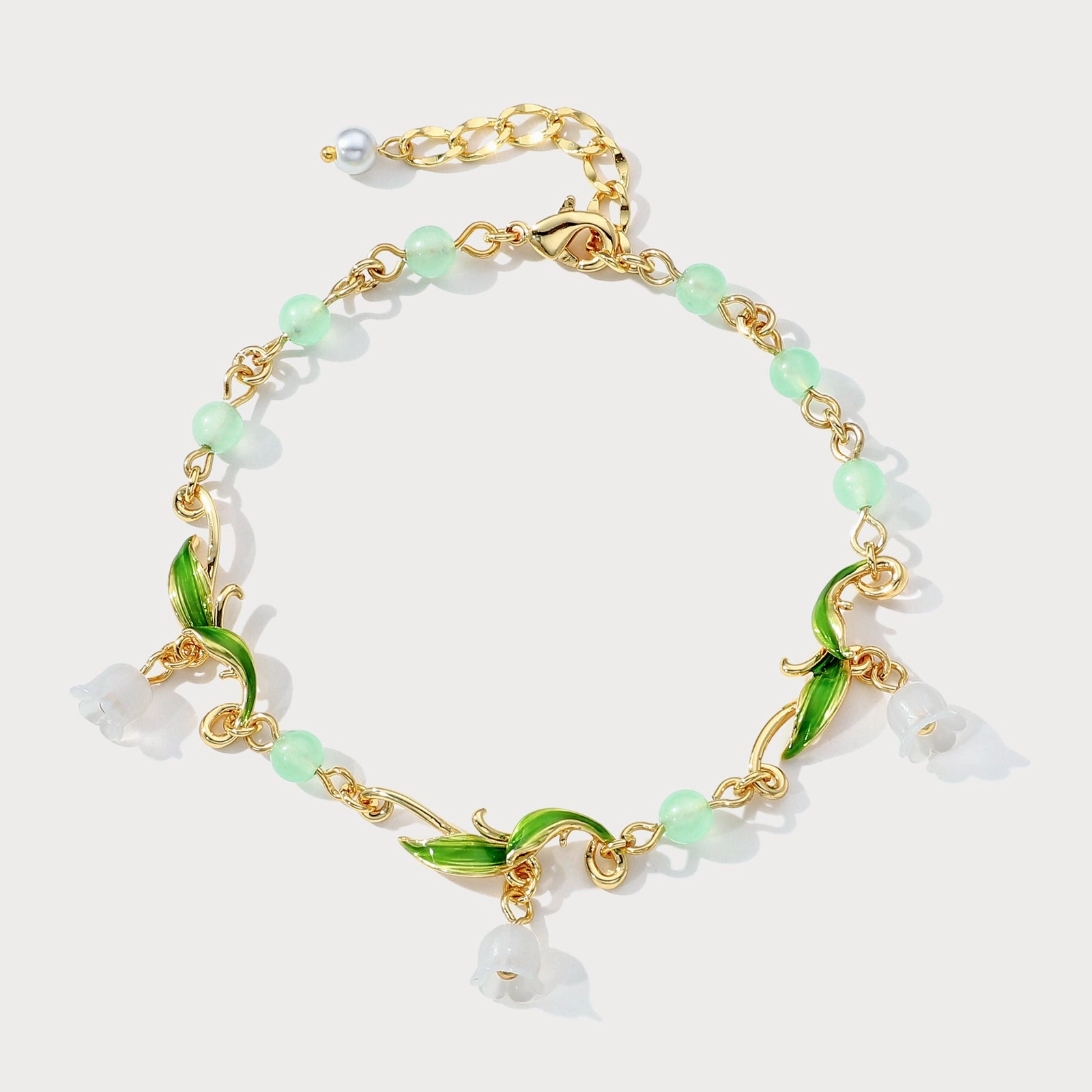 All-Seeing Bespoke Design Lily of the Valley Bead Bracelet