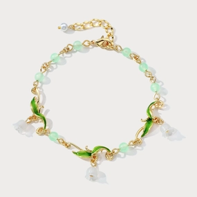 All-Seeing Bespoke Design Lily of the Valley Bead Bracelet