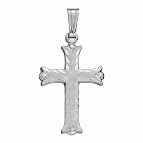 Sterling Silver Florentine Engraved Cross Necklace Stylish pieces Graceful Vibe