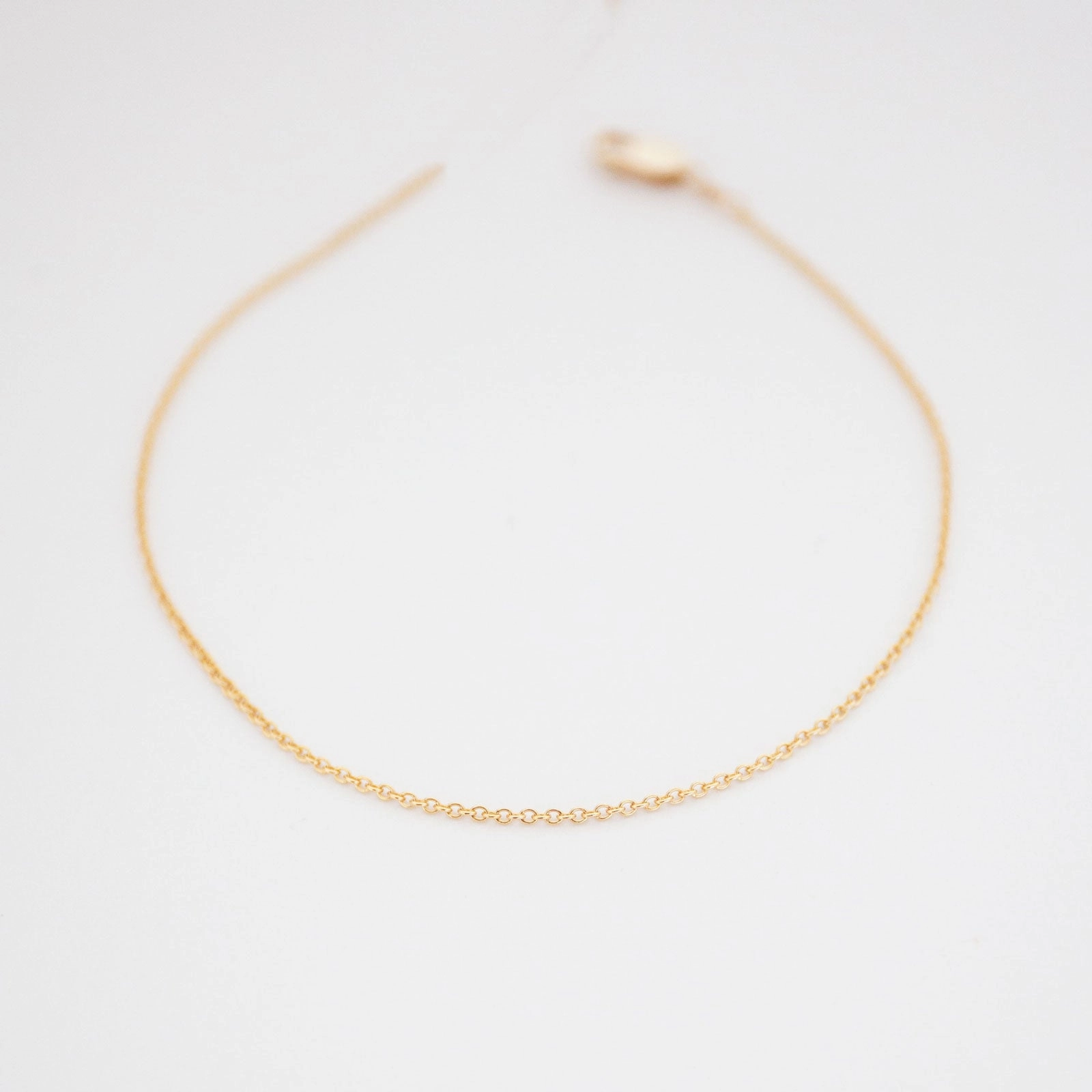 Cable Chain Bracelet - 14K Solid Gold Outstanding Element
