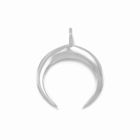 Stunning Finish Crescent Naja Pendant Sterling Silver - Pendant Only