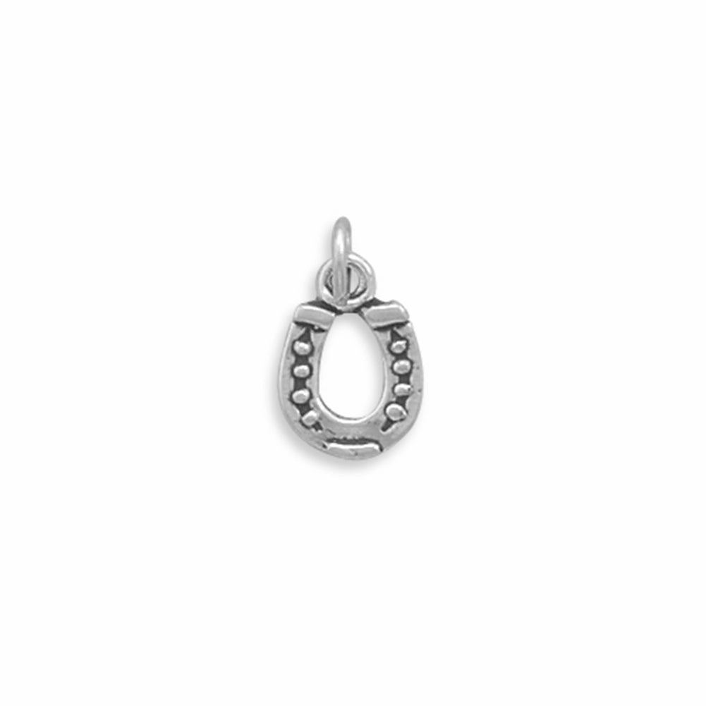 Evening Ready Good Luck Horseshoe Charm Sterling Silver, Made in the USA