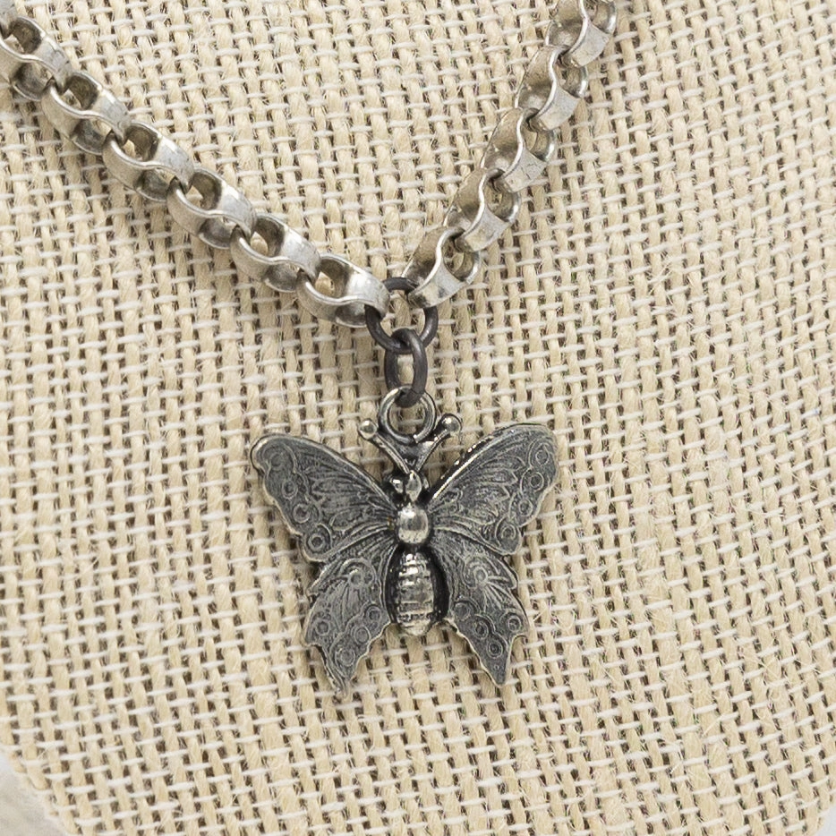 Matte Butterfly Necklace Fashion Event Premium Jewelry