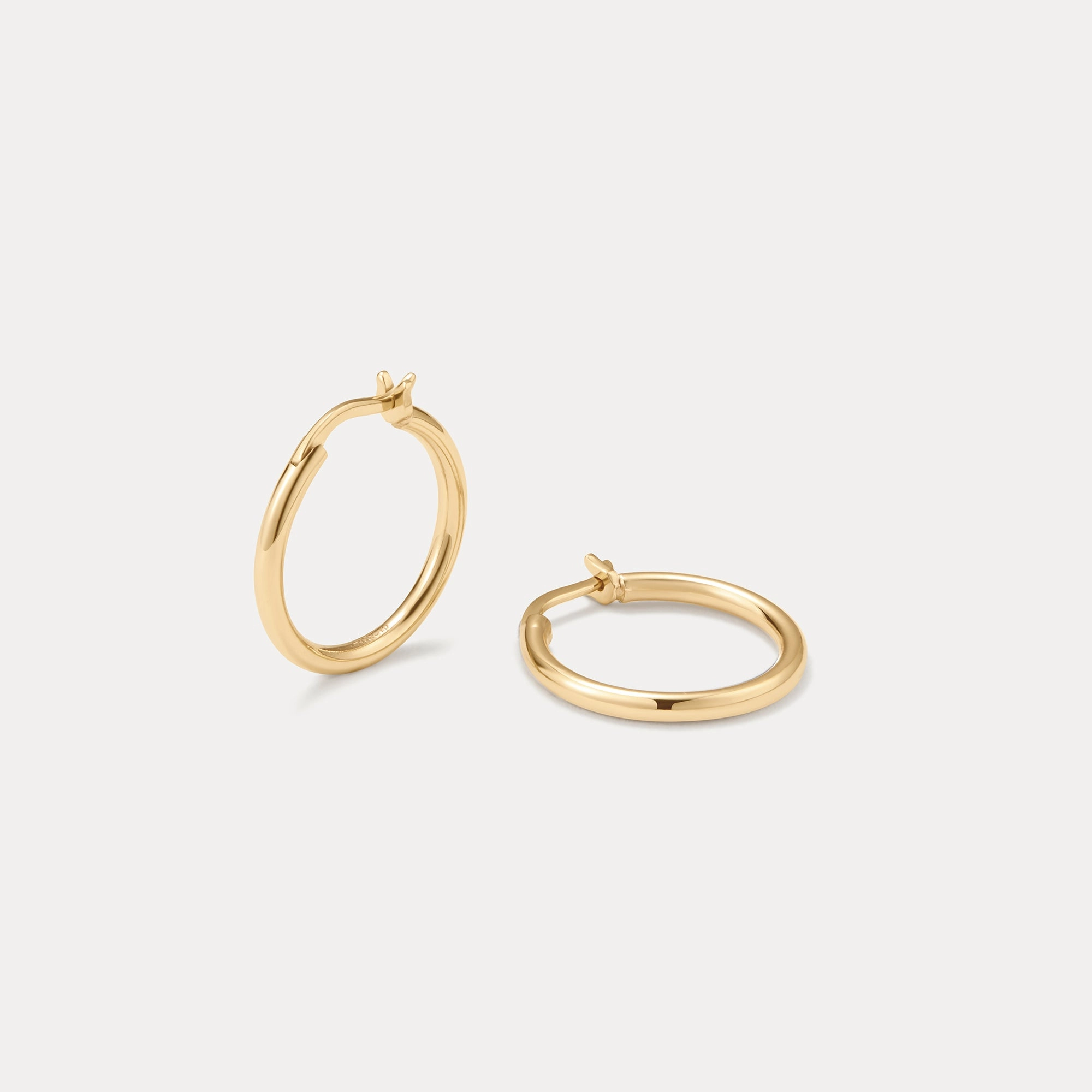 Solid Gold 24/7 Hoops Vibrant Charm