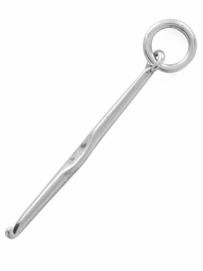 Crochet Hook Charm Sterling Silver Fresh Form Unique Craft