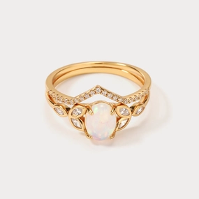 Crown Opal Ring Groundbreaking Design Modern Match