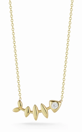 Romantic Moment Amazing Adornment Fish Bone Necklace