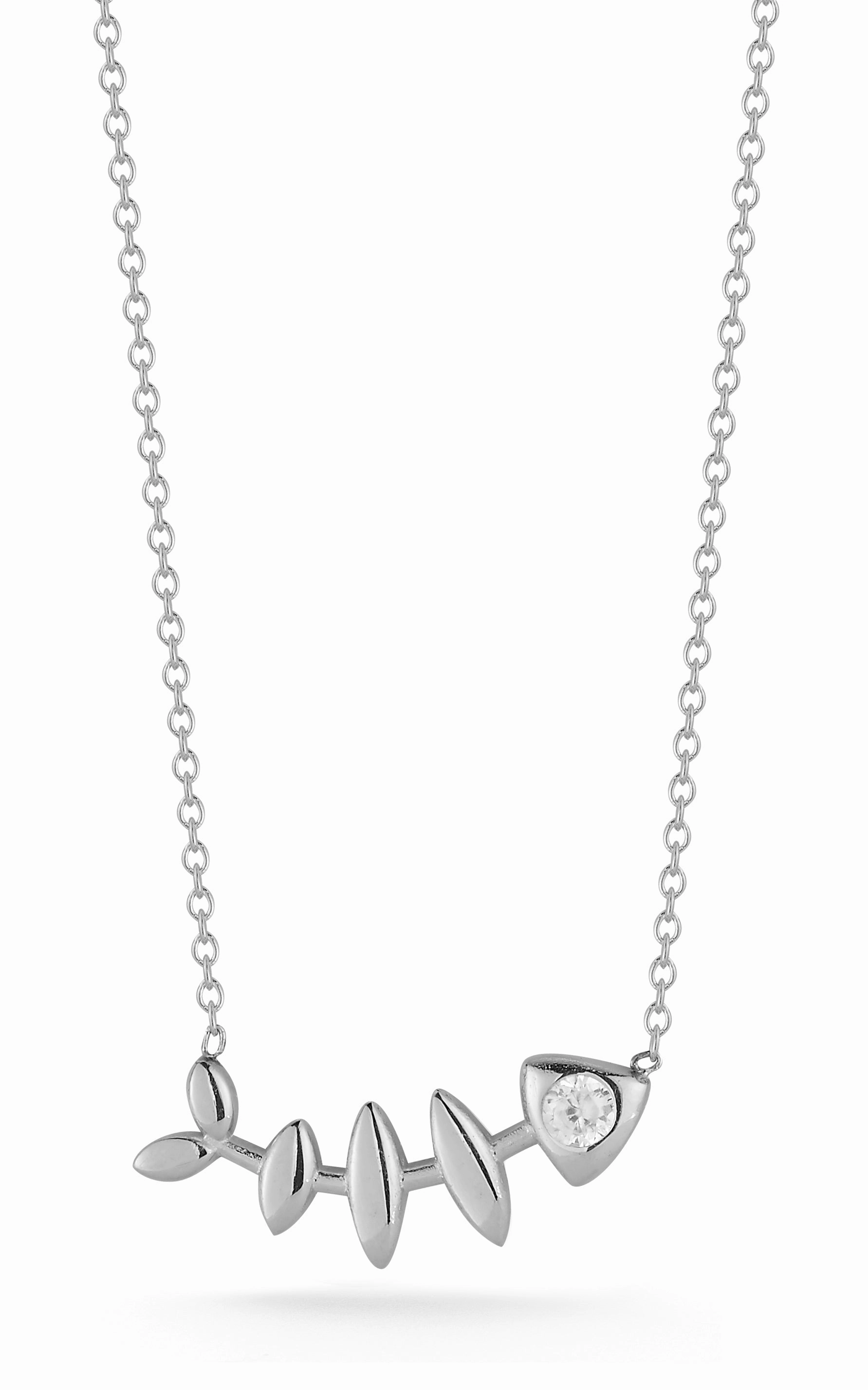 Fine Detail Fish Bone Necklace